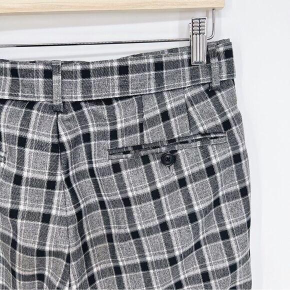 NWOT Asos Design Tapered Smart Cargo Pants in Gray Check Multi Pockets Sz 30x32 - Picture 7 of 11